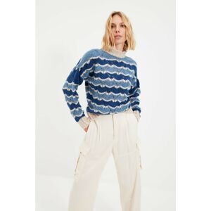 Trendyol Sweater - Blue - Regular fit