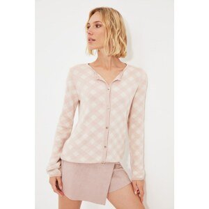 Trendyol Powder Jacquard Knitwear Cardigan