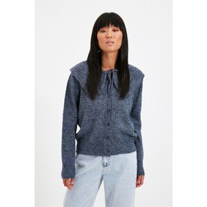 Trendyol Indigo Collar Detailed Knitwear Cardigan