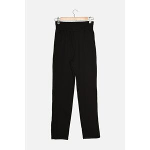 Trendyol Black Double Leg Straight Slim Knitted Sweatpants