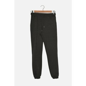 Trendyol Anthracite Cut Detailed Basic Jogger Knitted Thin Sweatpants