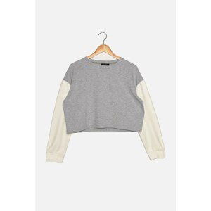 Trendyol Gray Basic Knitted Blouse