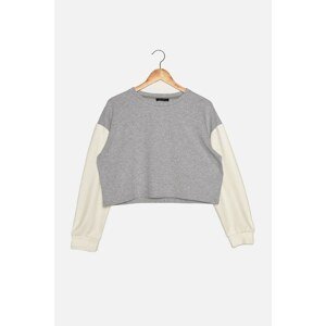 Trendyol Gray Basic Knitted Blouse