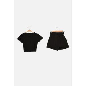 Trendyol Black Knitted Bottom-Top Set