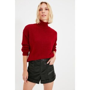 Trendyol Red High Collar Knitwear Sweater