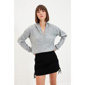 Trendyol Sweater - Gray - Regular fit