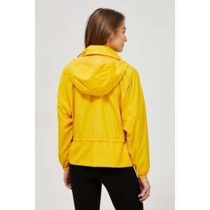 Hooded windbreaker jacket - yellow