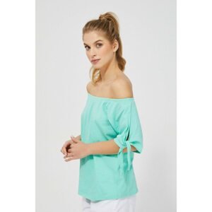 Off-the-shoulder blouse - mint