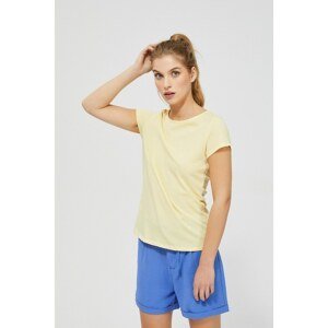 T-shirt with an open back - yellow