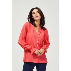 Shirt with a frill at the sleeve