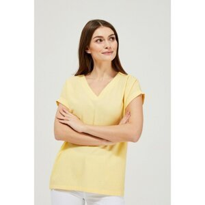 Viscose shirt blouse - yellow