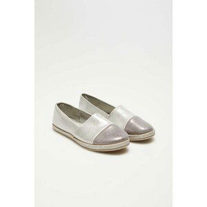 Gloss espadrilles - silver