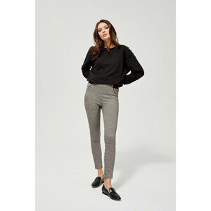 Leggings with a wide elastic band - brown