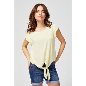 Tied shirt blouse - yellow