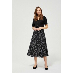 Chiffon skirt with a print