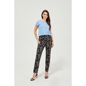 Trousers with a floral print
