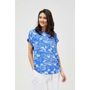 Viscose shirt with short sleeves