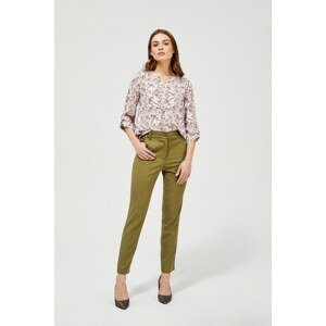 Chinos with lyocell - olive