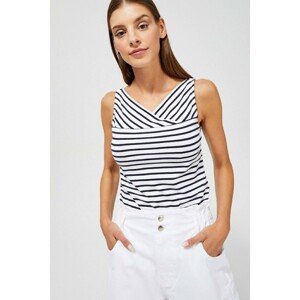 Cotton blouse with stripes