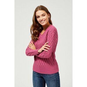 Sweater with a decorative weave