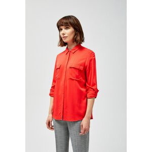 Shirt with pockets - coral