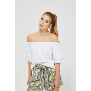 Off-the-shoulder blouse - white