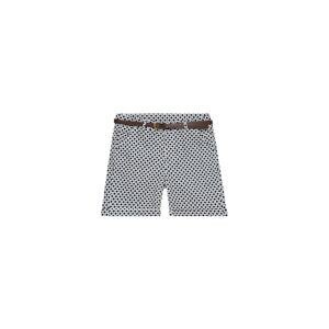 Shorts with a belt - white