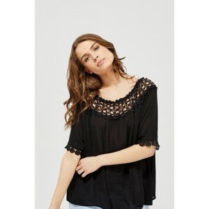 Spanish shirt with embroidery - black