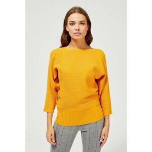 Ribbed oversize sweater - yellow