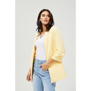 Yellow - yellow jacket with wrinkled sleeves