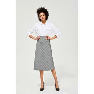 Midi skirt with decorative buttons