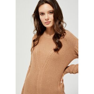 Cable-knit sweater - beige