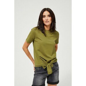 Blouse with a binding - olive