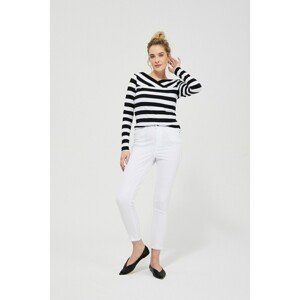 Trousers made of lyocell - white