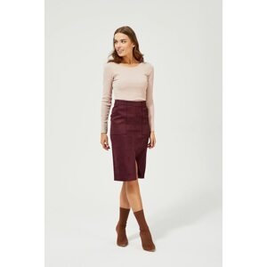 Faux suede skirt