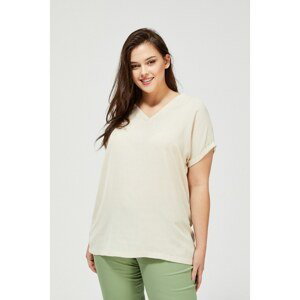 Oversize shirt blouse - beige