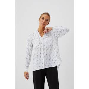 Viscose shirt with a print