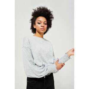 Sweatshirt with ruffles