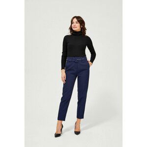 High-waisted crease pants