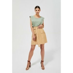 Pleated waist skirt