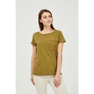 Basic T-shirt with a pocket - olive