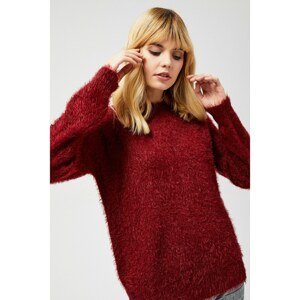 Teddy-type sweater - burgundy