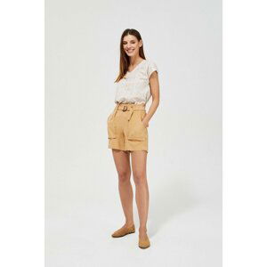 Viscose shorts - beige