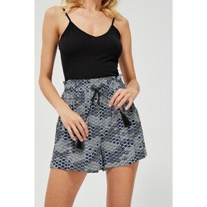 Shorts with a print - navy blue