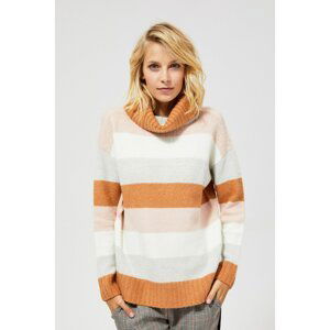 Turtleneck striped sweater