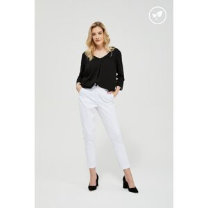 Chinos with lyocell - white