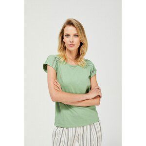 T-shirt with openwork decorations Moodo - olive