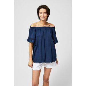 Spanish shirt blouse - navy blue