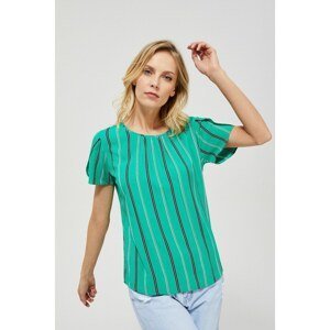Striped blouse - green