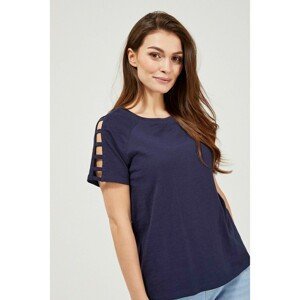 Cotton t-shirt - navy blue